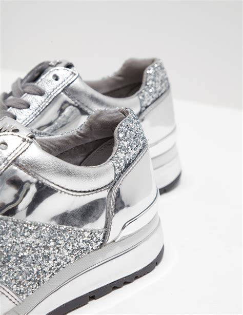 michael kors schuhe silber|michael kors silver designer shoes.